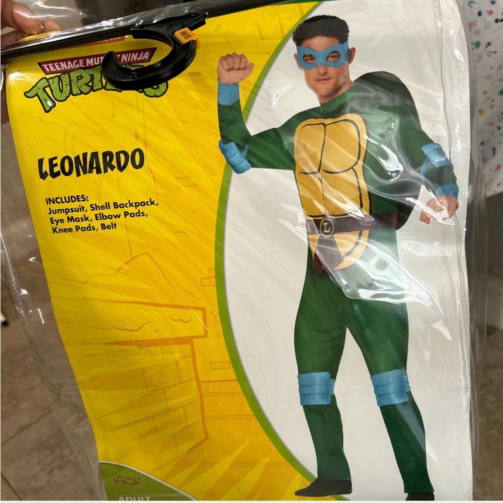 Mens Ninja Turtle blue Leo costume